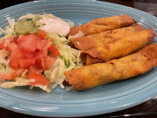 Beef flautas