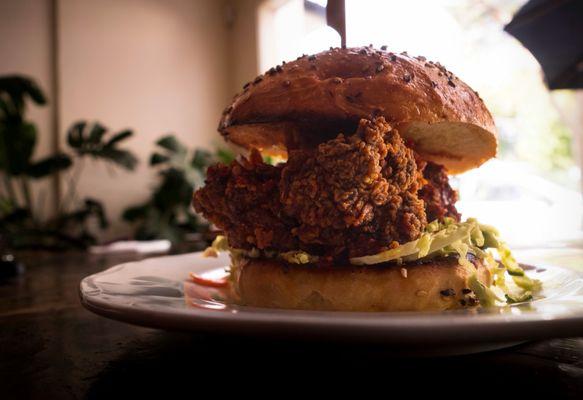 Burmese Fried Chicken Sando