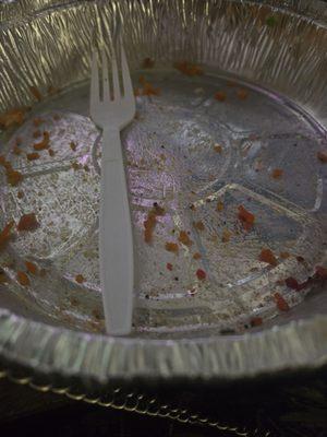 Empty plate of glory from 2 guys and a grill. I meant to take the Pic before I ate it. Oops!