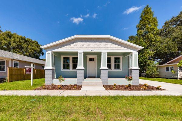 New Construction, Seminole Heights Tampa, built by ABL