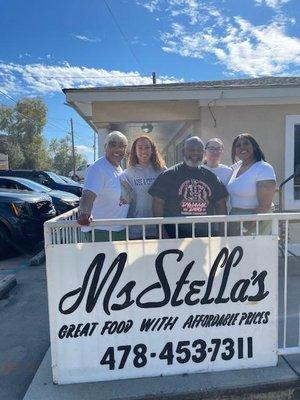 Here with the owner of Ms. Stella's