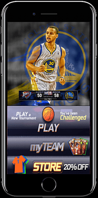 NBA mobile app that's still in development.