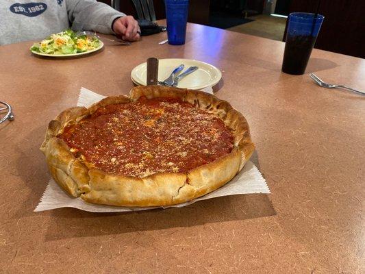 Chicago style pizza