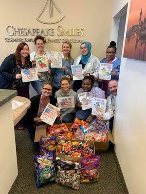 Our third annual Halloween Candy Buy back! We sent over 350 lbs of candy sent to Operation Gratitude!