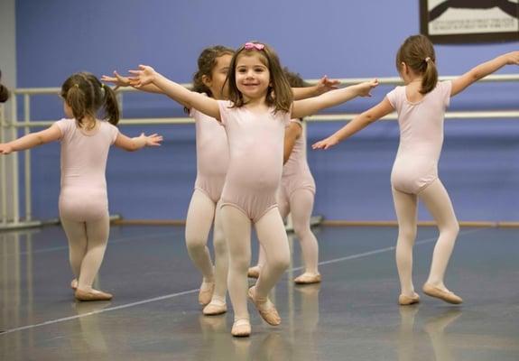 Dancers in our Tippy Toes classes enjoy creative movement and ballet technique. Photo by Matt Glavin