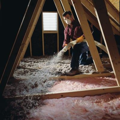 Cellulose blown-in insulation can be installed over exisiting insulation