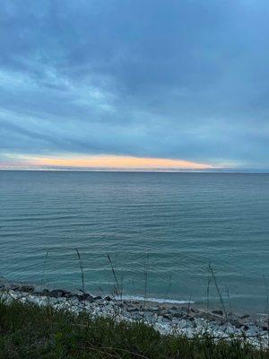 Sunset over Lake Michigan @ Orchard Beach State Park