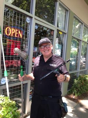 I have been cleaning the windows at Styleyes at 23rd & J St. for years!