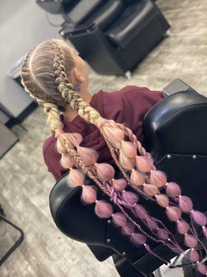 Feed in braids