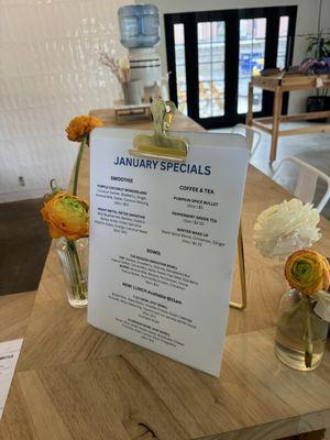 January Specials! If you haven't already, give this place a chance!