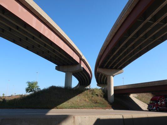 Ramps over I-294 at the I-294/I-94 intersection.