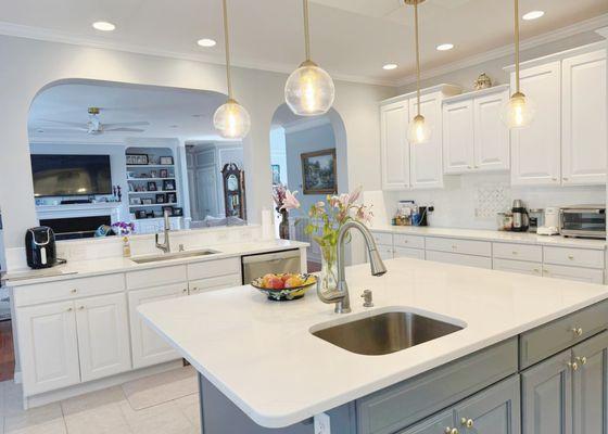 Swiss White: Kitchen Countertops
 Quartz Countertops in Raleigh, NC