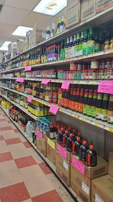 Good selection of teas and sauces