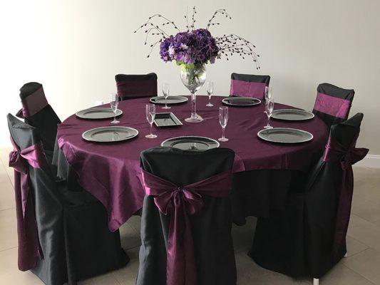 Black & eggplant purple theme