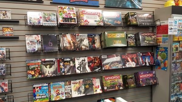 They sell things other than video games. Board games too.