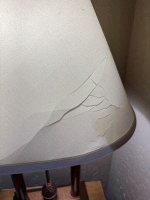 Broken lampshade