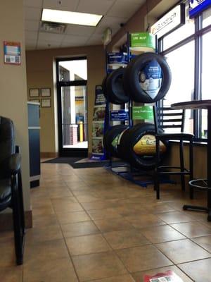 Inside Grandview tire and auto