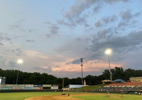 Sunset over the park -- 08.14.21