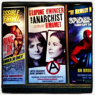 Poster on Shubert Alley (11/13/2012)