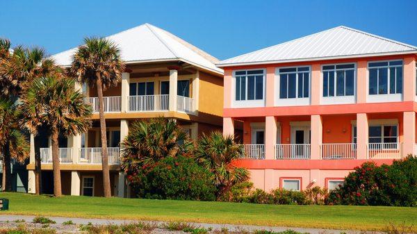 Condo metal roofing.