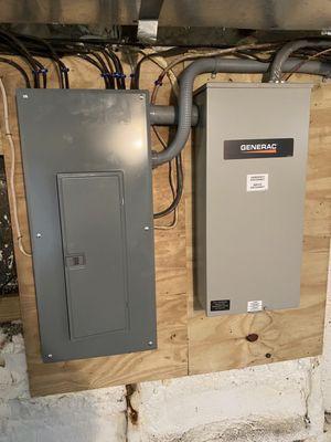 Panel upgrade with Transfer Switch