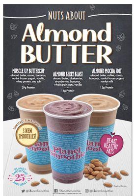 Almond butter smoothies!