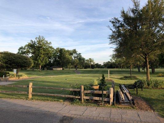 Over looking first tee box