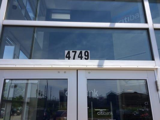 The address on the front door