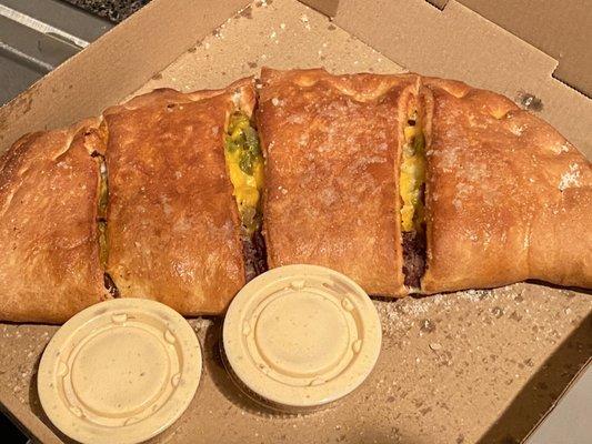 Green Chili Calzone