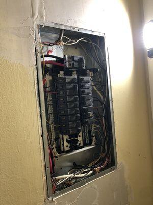 New electric panel installed.