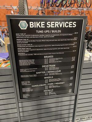 Bike Repair Prices