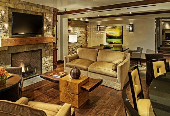 Heart of Telluride condo living room