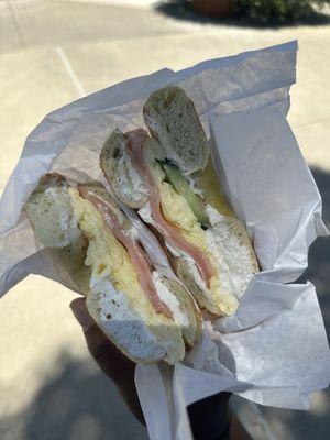 Lox Eggwich, $10.75