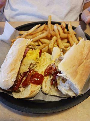 Chicken Cheesesteak with Fries