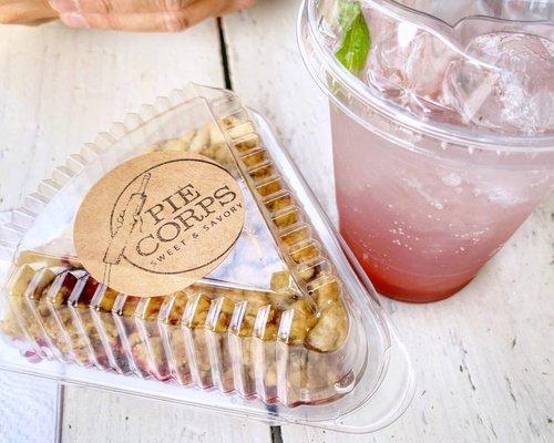 Mixed Berry Crumble Slice and Strawberry Basil Sparkler