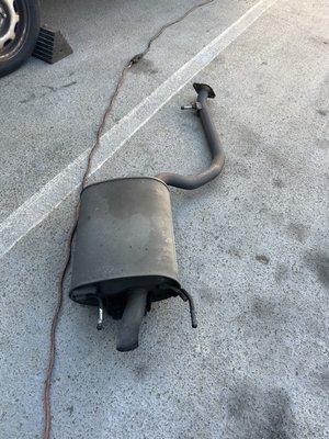 Old GS 350 exhaust.