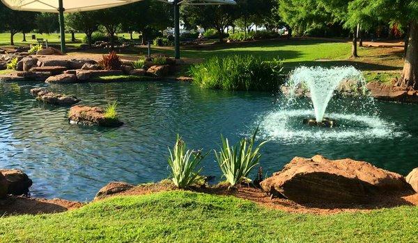 Fountain at Oyster Creek Park