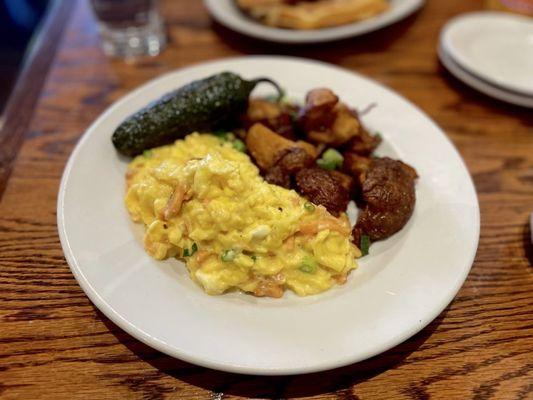 Smoked Salmon Scramble