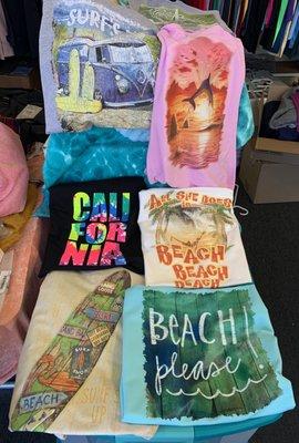 BEACH TEES!
 Oceanside, CA. $15 ea.