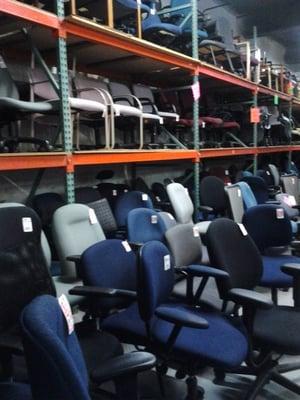 Hundreds of high quality used chairs.