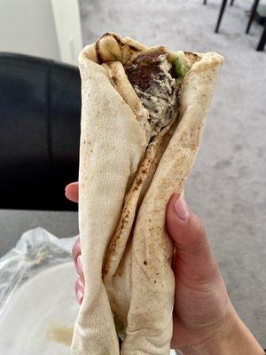 Falafel Vegetarian Pita Wrap