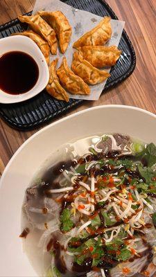 3. Brisket Pho 5.fried dumpling (10pcs)