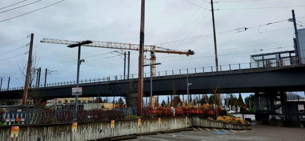 Taking the rail from Angle Lake Station to go to Pike Place Market and Lumen Field.