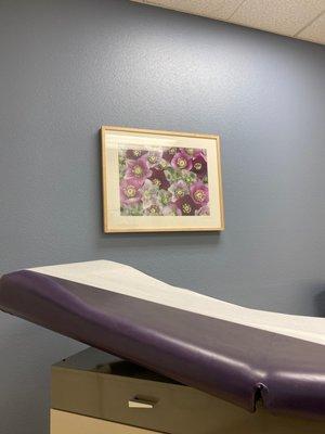 Patients room waiting to see Doc