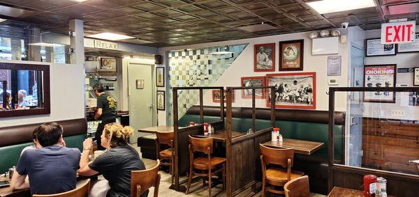 This is part of the indoor dining area and this is a traditional "old school" diner with big portions