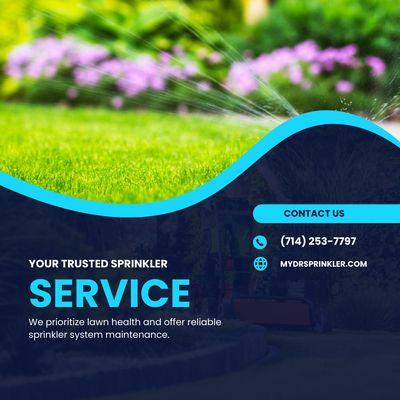 Keep your garden in full bloom with our top-notch sprinkler repair services!

Please visit our website at https://mydrsprinkler.com/