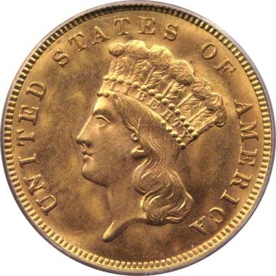 U.S. Gold $3 Princess