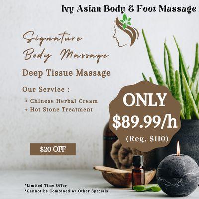 Ivy Asian Body & Foot Massage
 468 N State St. Ste 200, Lake Oswego, OR 97034
 Call us at 971-274-8288