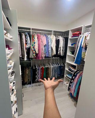 Performing Artist's Shared Master Closet in North Miami