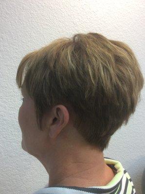 Short women's hairstyle